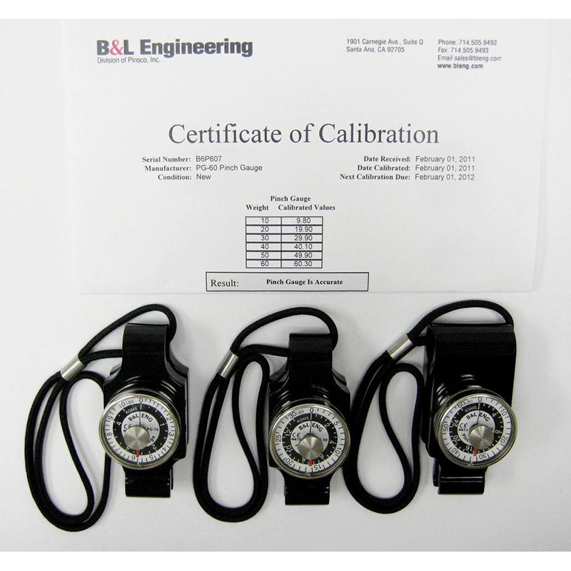 B&L Engineering機械捏力計-捏力測試金標準